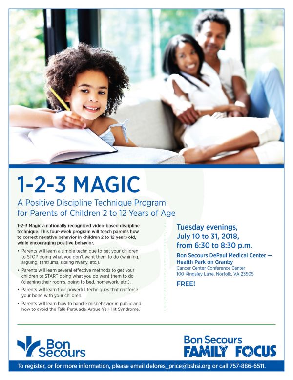1-2-3 Magic Free Parenting Class Norfolk VA