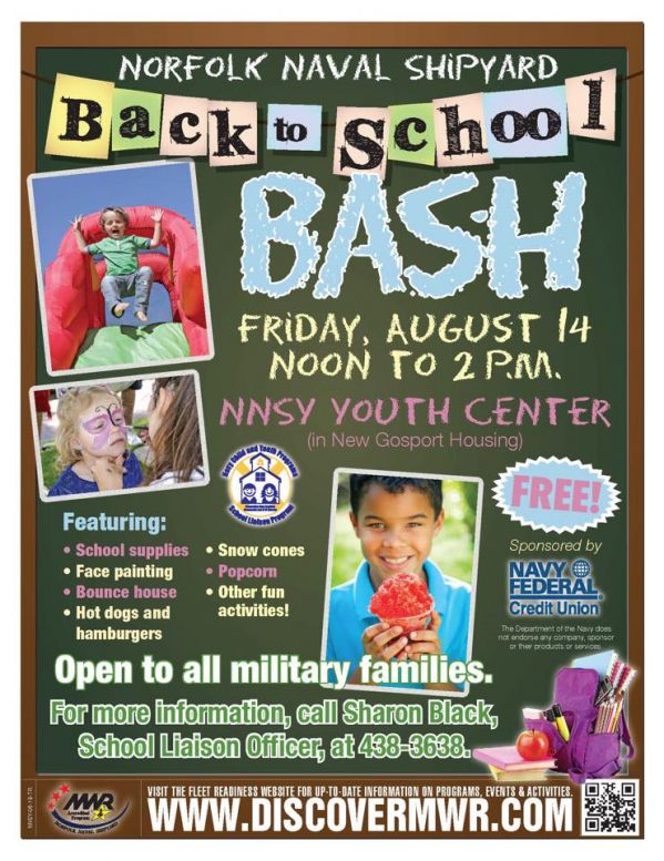 Back to School Bash at Norfolk Naval Shipyard