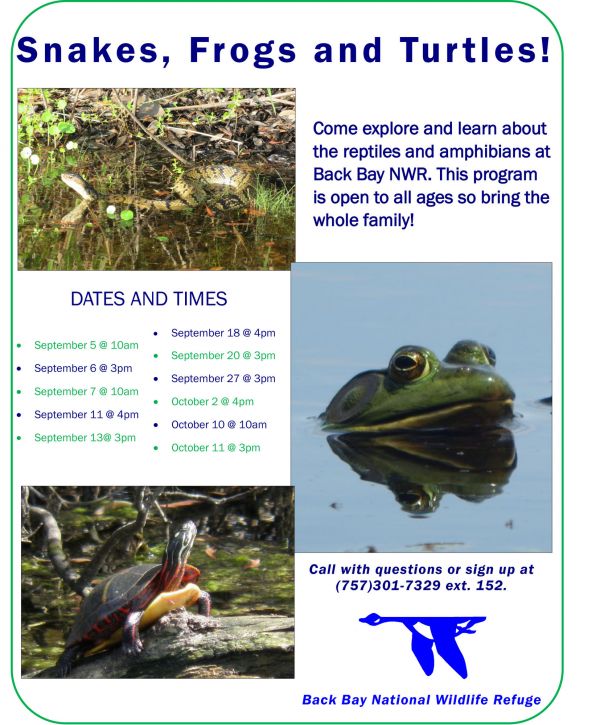 Fall Programming at Back Bay Wildlife Refuge Fall Programming at Back Bay Wildlife Refuge