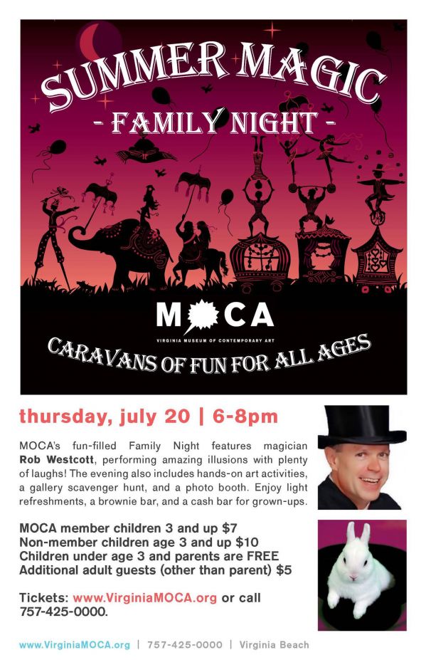 Summer Magic Family Night at Virginia MOCA