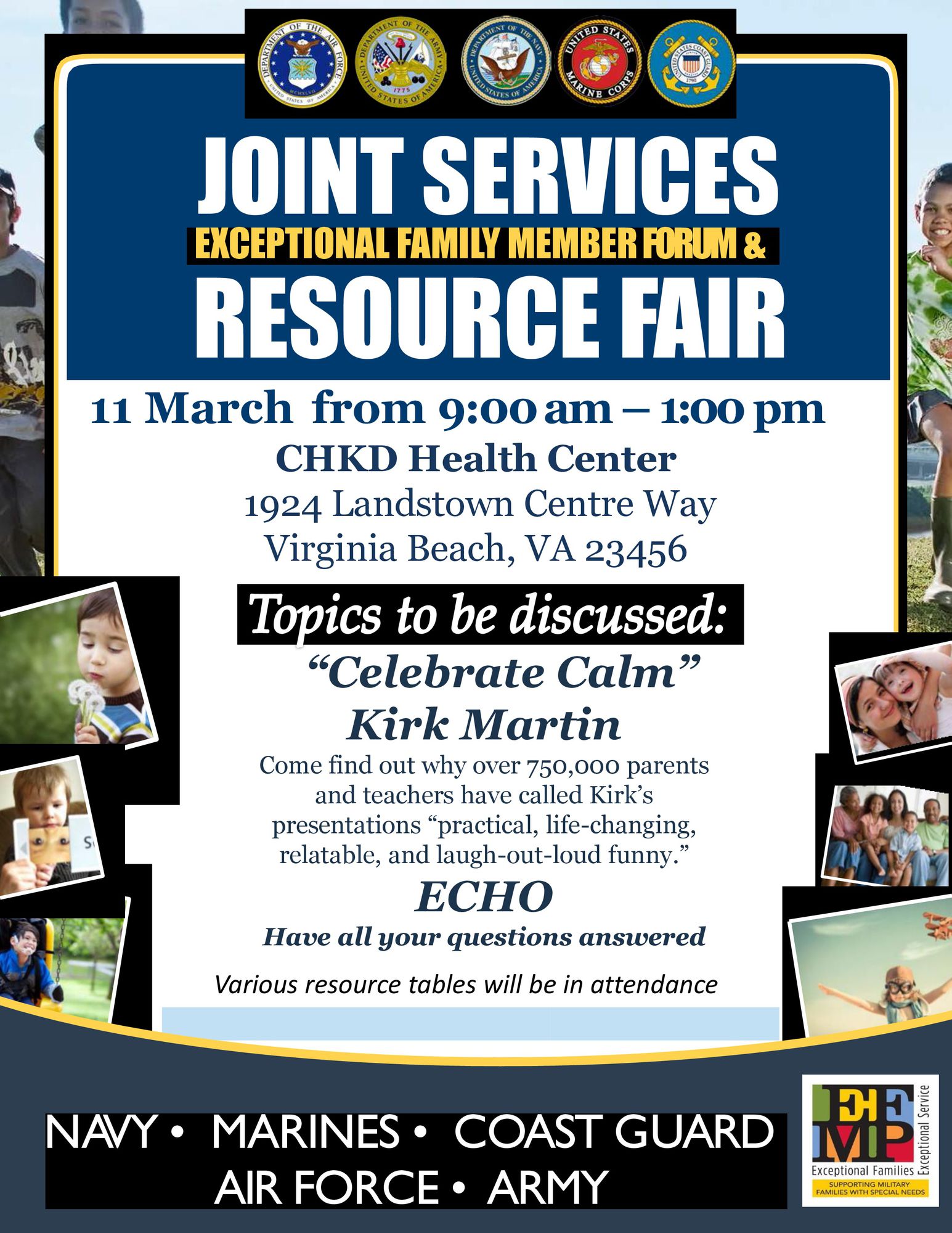 EFMP_RESOURCE_FAIR MARCH 2020 Hampton Roads