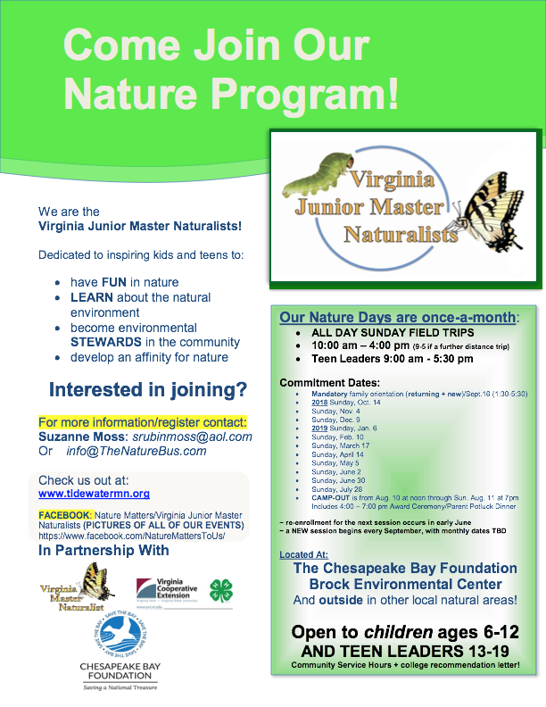 Virginia Junior Master Naturalist 