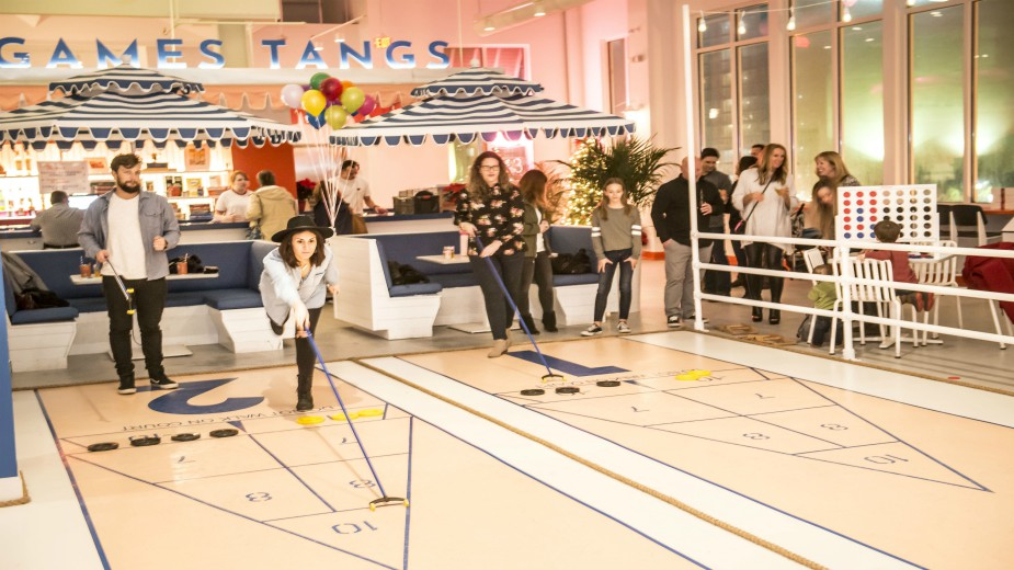 Shuffleboard at Beachside Social in Virginia Beach