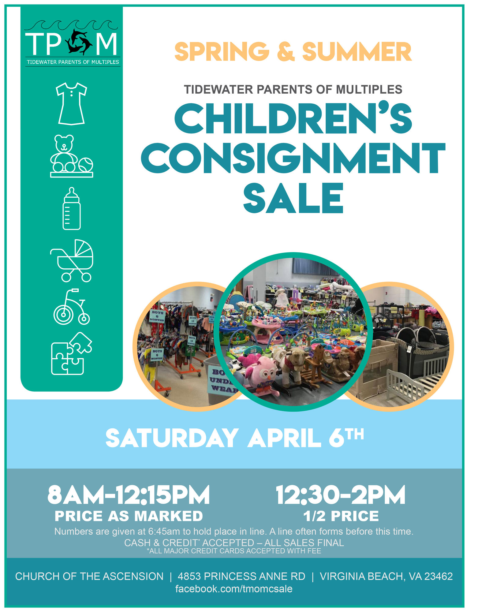 Tidewater Parents of Multiples Children's Consignment Sale Virginia Beach