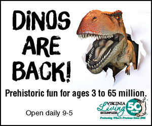 Dinosaurs at the Virginia Living Museum