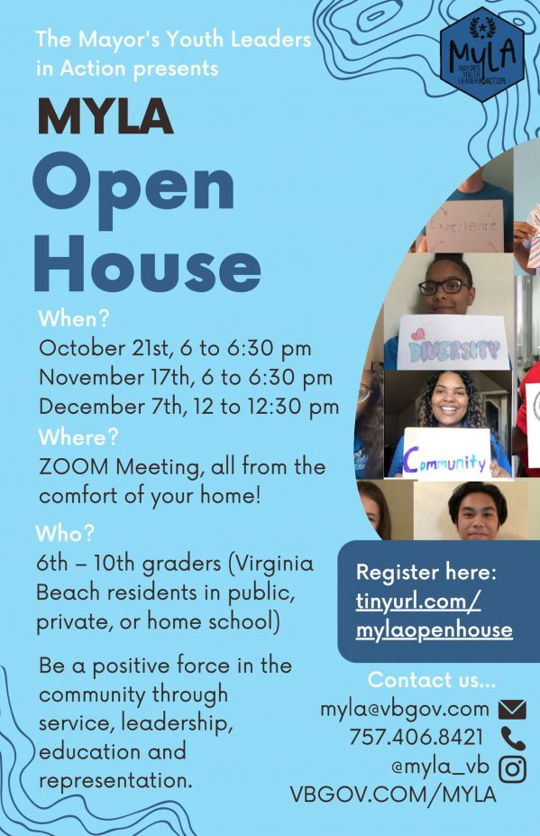 MYLA 2020 Open House Flyer