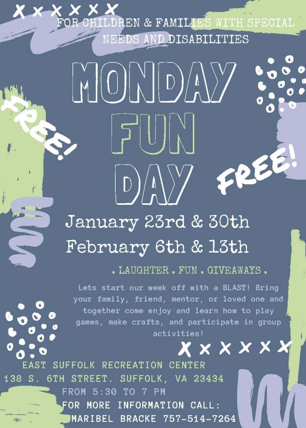Monday Fun Day - Free Event for Children & Families with Special Needs and Disabilities