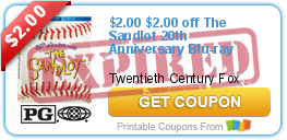 $2.00 off The Sandlot 20th Anniversary Blu-ray