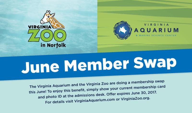 Member Swap Virginia Zoo and Virginia Aquarium