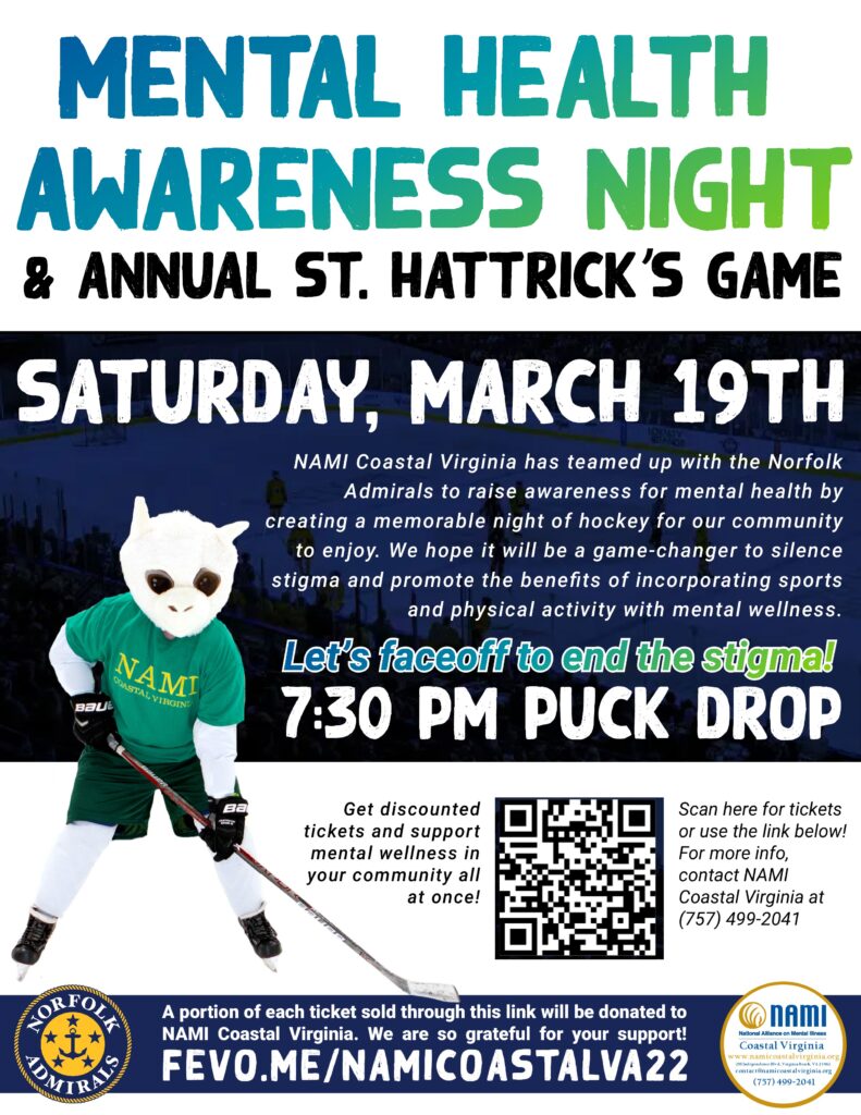 Norfolk Admirals - Mental Health Awareness Night