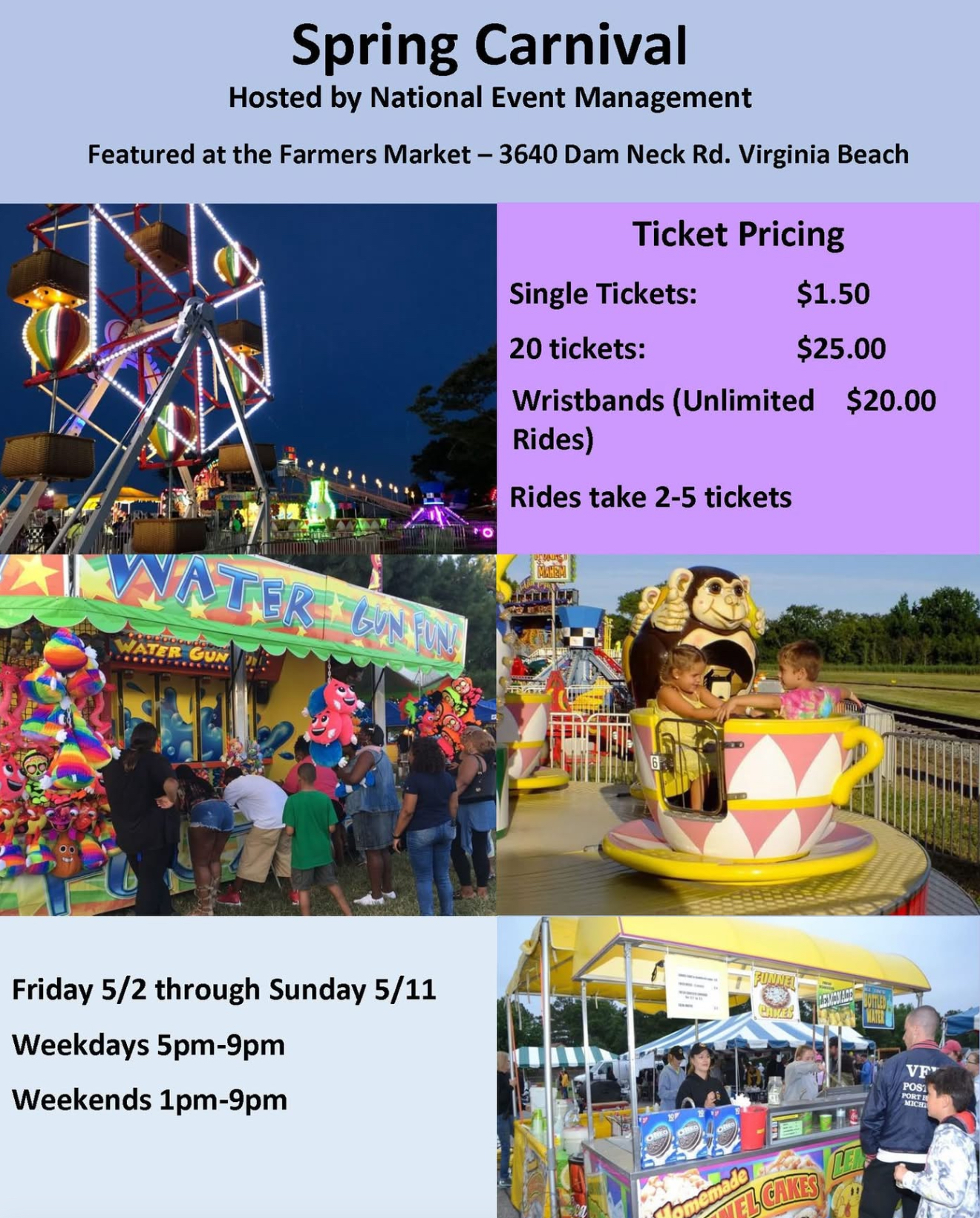 Spring Carnival at Virginia Beach Farmers Market 2025