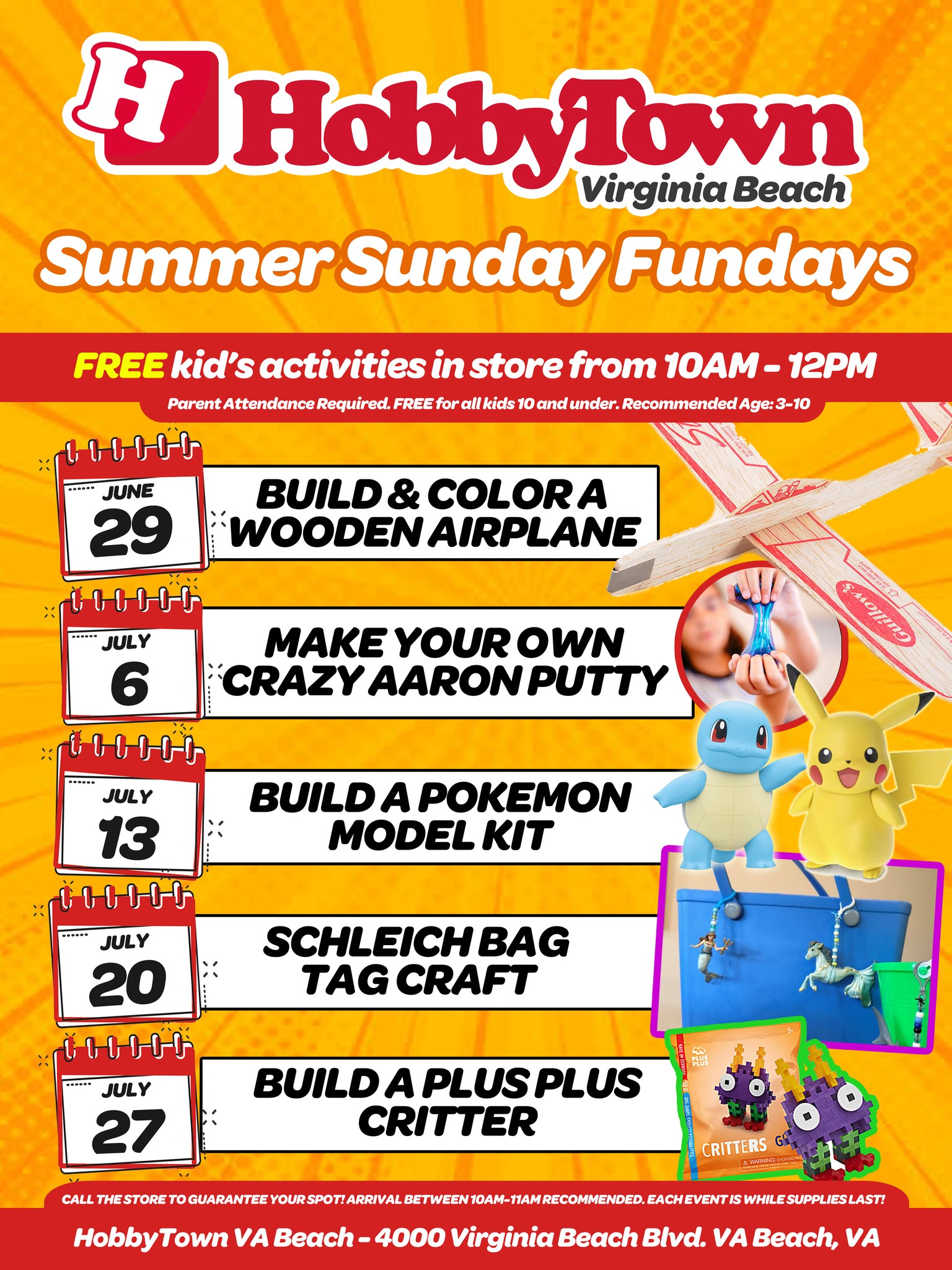 HobbyTown Summer Events 2025