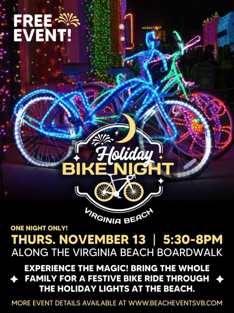 Virginia Beach Boardwalk Holiday Lights Family Ride