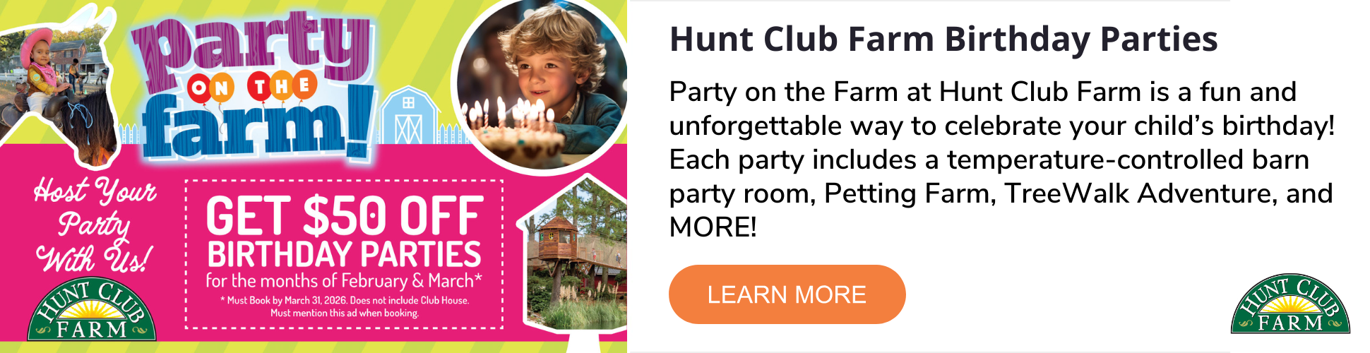 Hunt Club Farm Featured Birthdays