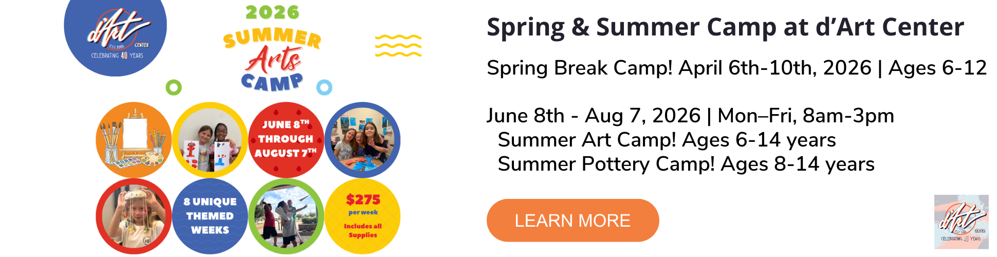 d'ART Summer Camps 2026