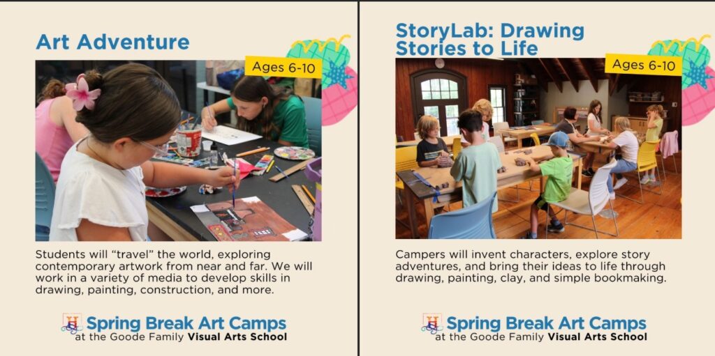 Spring Break Camp at The Goode Family Visual Arts School (Norfolk)