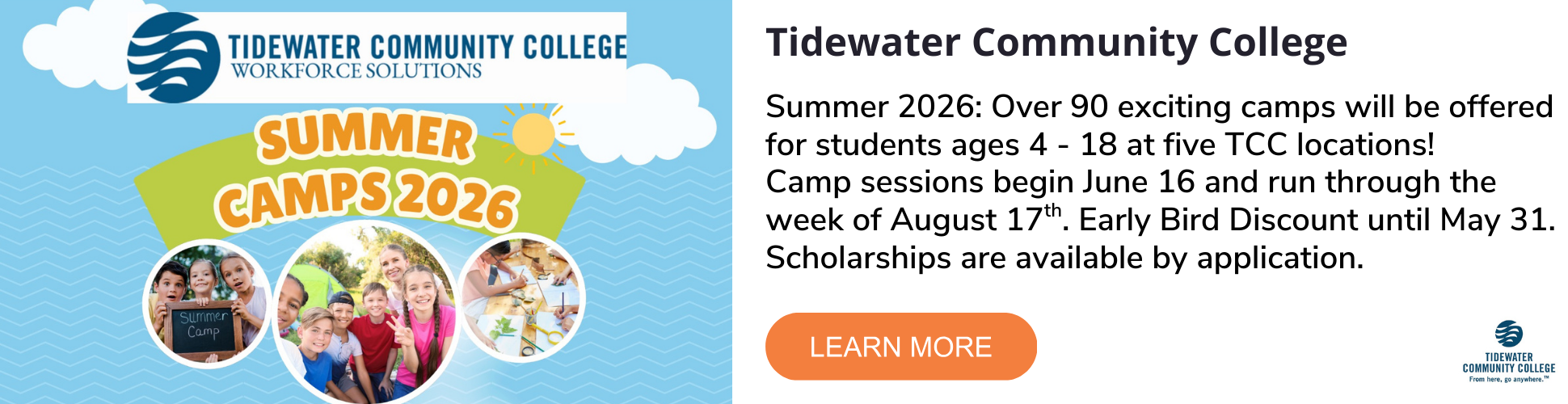 Tidewater Community College Summer Camps