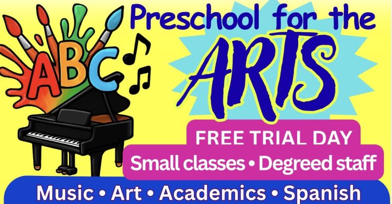 Preschool For Arts Banner 768x400